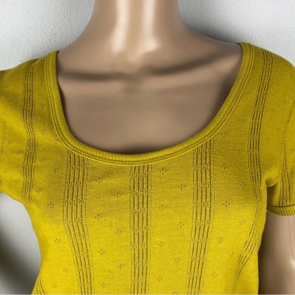 NEW MADEWELL POINTELLE KNIT TOP - Picture 3 of 7